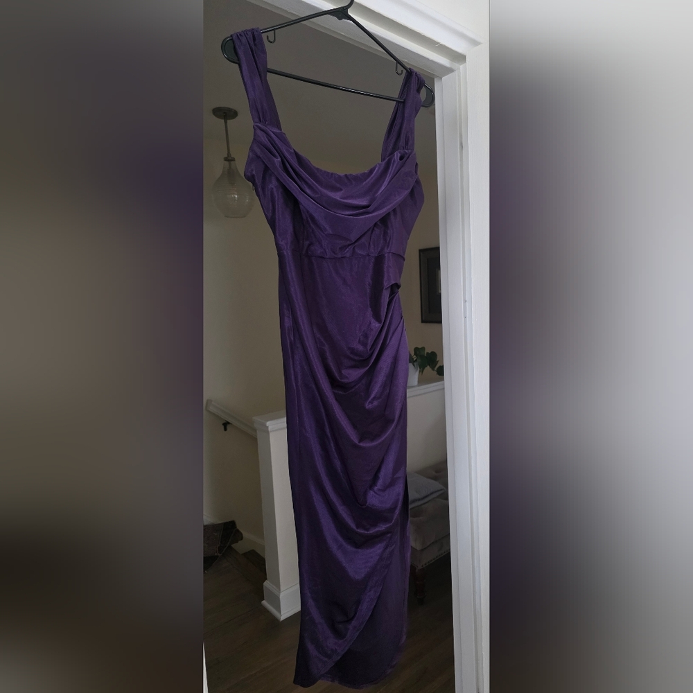 Elegant Purple Evening Gown